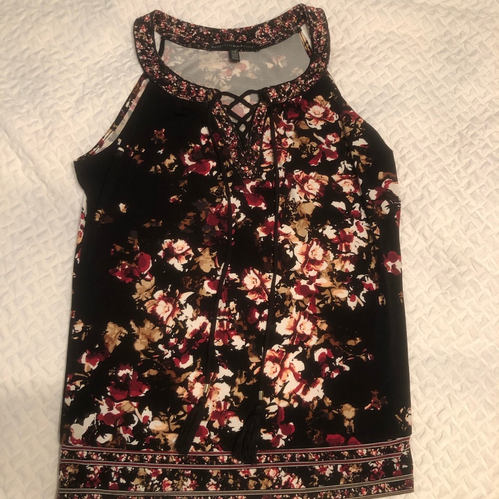 White House Black Market Sleeveless Dress Top XS